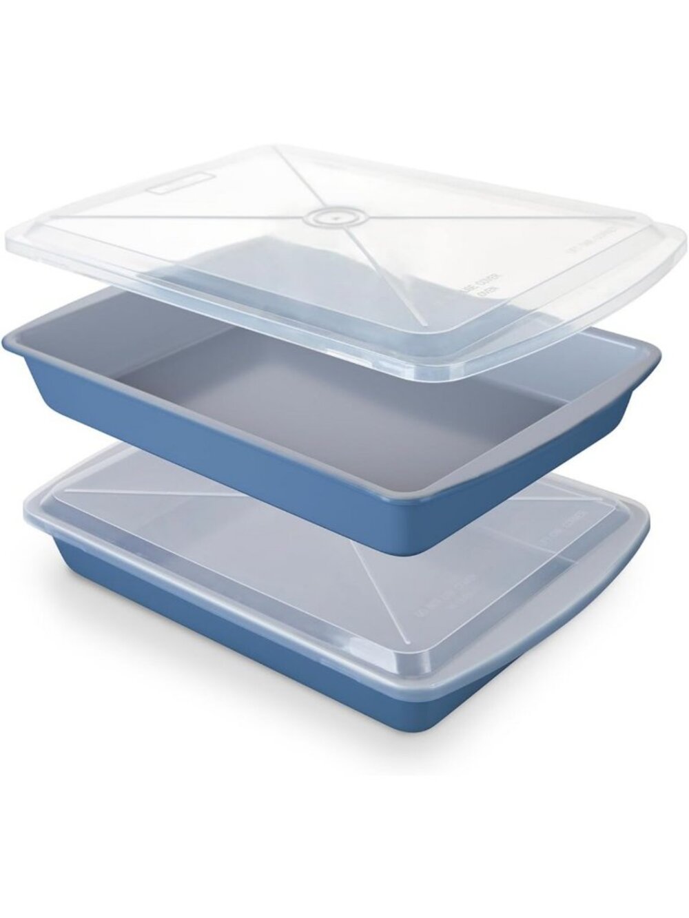 2-Pack 9x13 Ceramic Baking Pans with Lids - Versatile Cake & Casserole Dishes